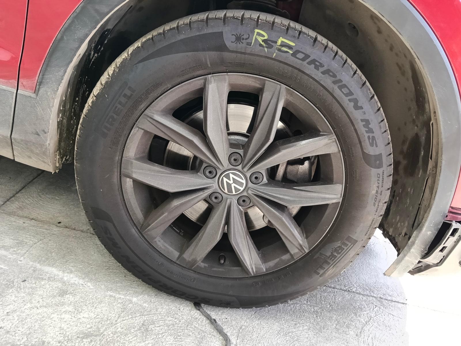 VOLKSWAGEN TIGUAN ALLSPACE WHEEL ALLOY FACTORY, 18X7IN, NIZZA, 5NA, 06/16-02/24