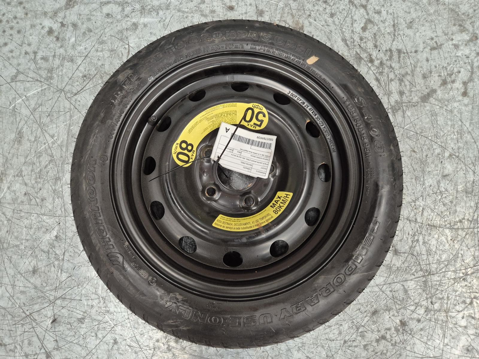 KIA CERATO STEEL WHEEL RIM STANDARD SPACE SAVER SPARE STEEL 04/2018-09/2024 9939