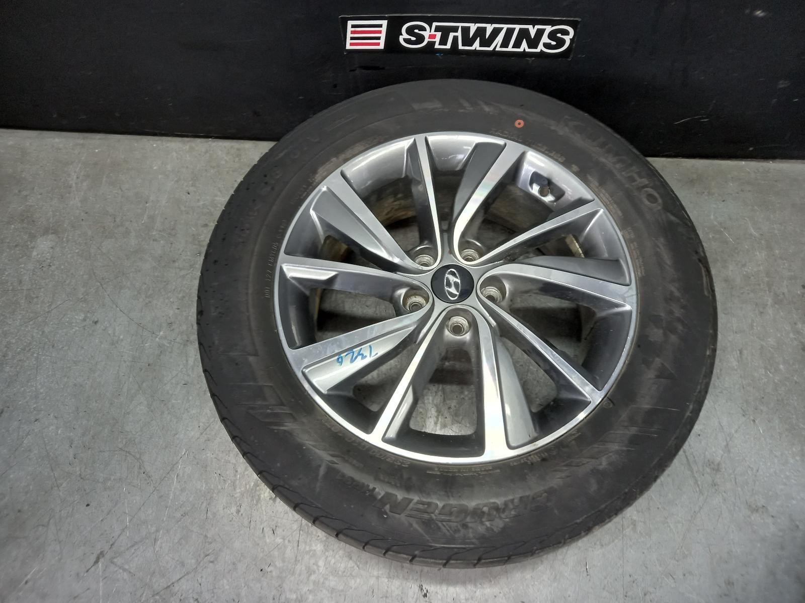 HYUNDAI SANTA FE WHEEL ALLOY FACTORY, 5 U SPOKE, 18X7.5IN, TM, 03/18-09/20 18 19