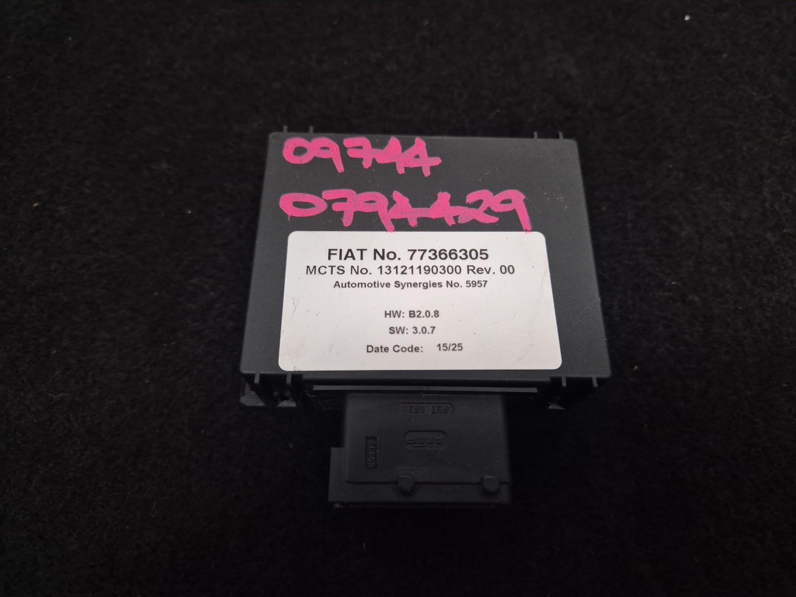 FIAT 500 CONVERTIBLE ROOF CONTROL UNIT MODULE 03/2008-2026 794429