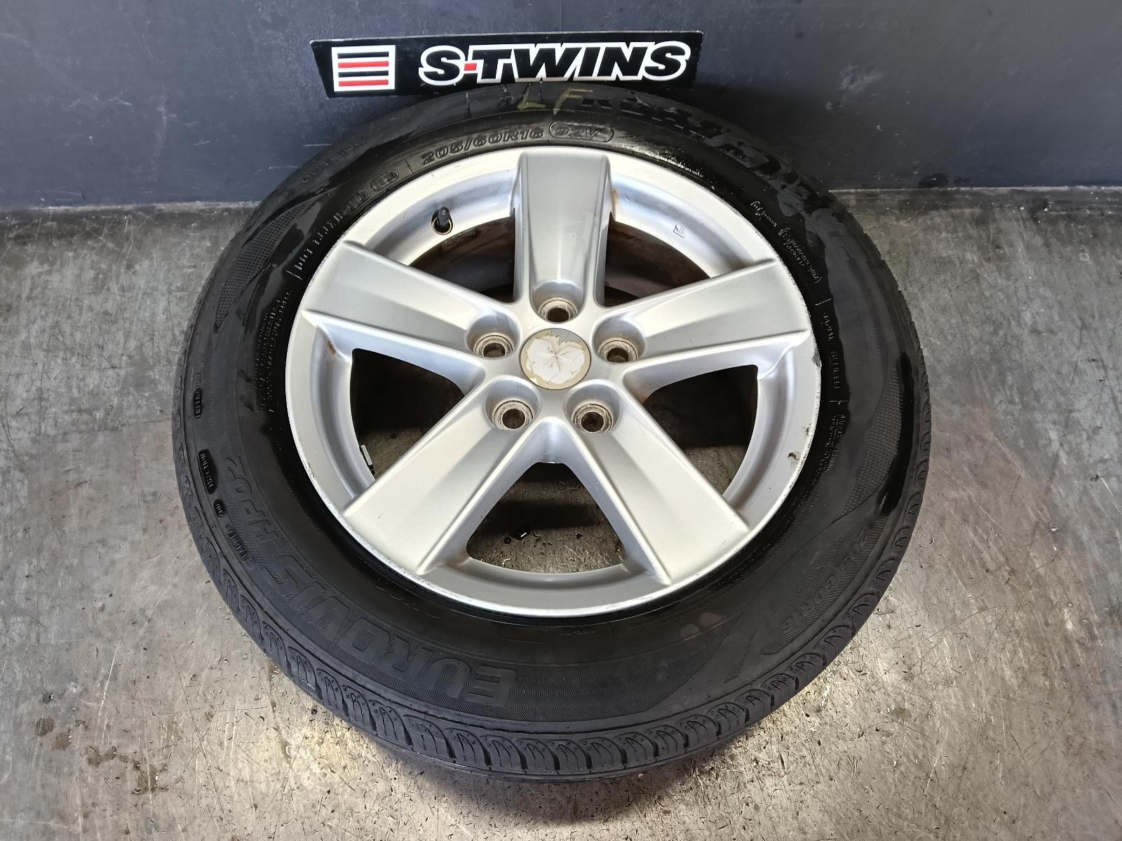 MITSUBISHI LANCER WHEEL ALLOY FACTORY, 16X6.5IN, 5 SPOKE, CJ, 07/07-10/15 07 08