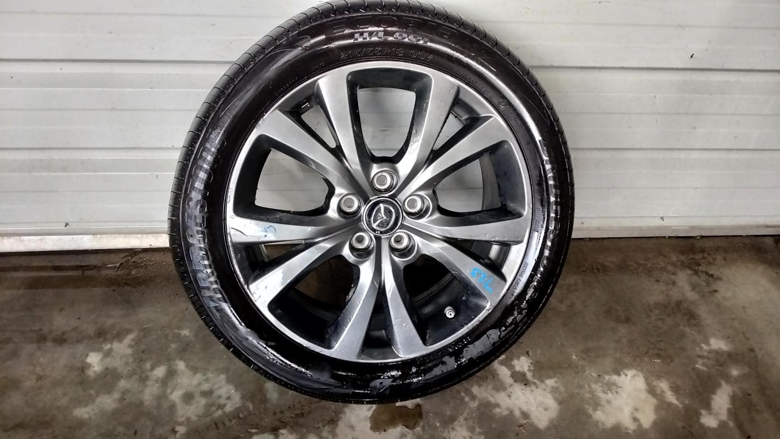 2022 Mazda Cx30 MAZDA CX-30 WHEEL ALLOY FACTORY, 18X7IN, 5 V SPOKE, DARK GREY, DM, 10/19- 19 20