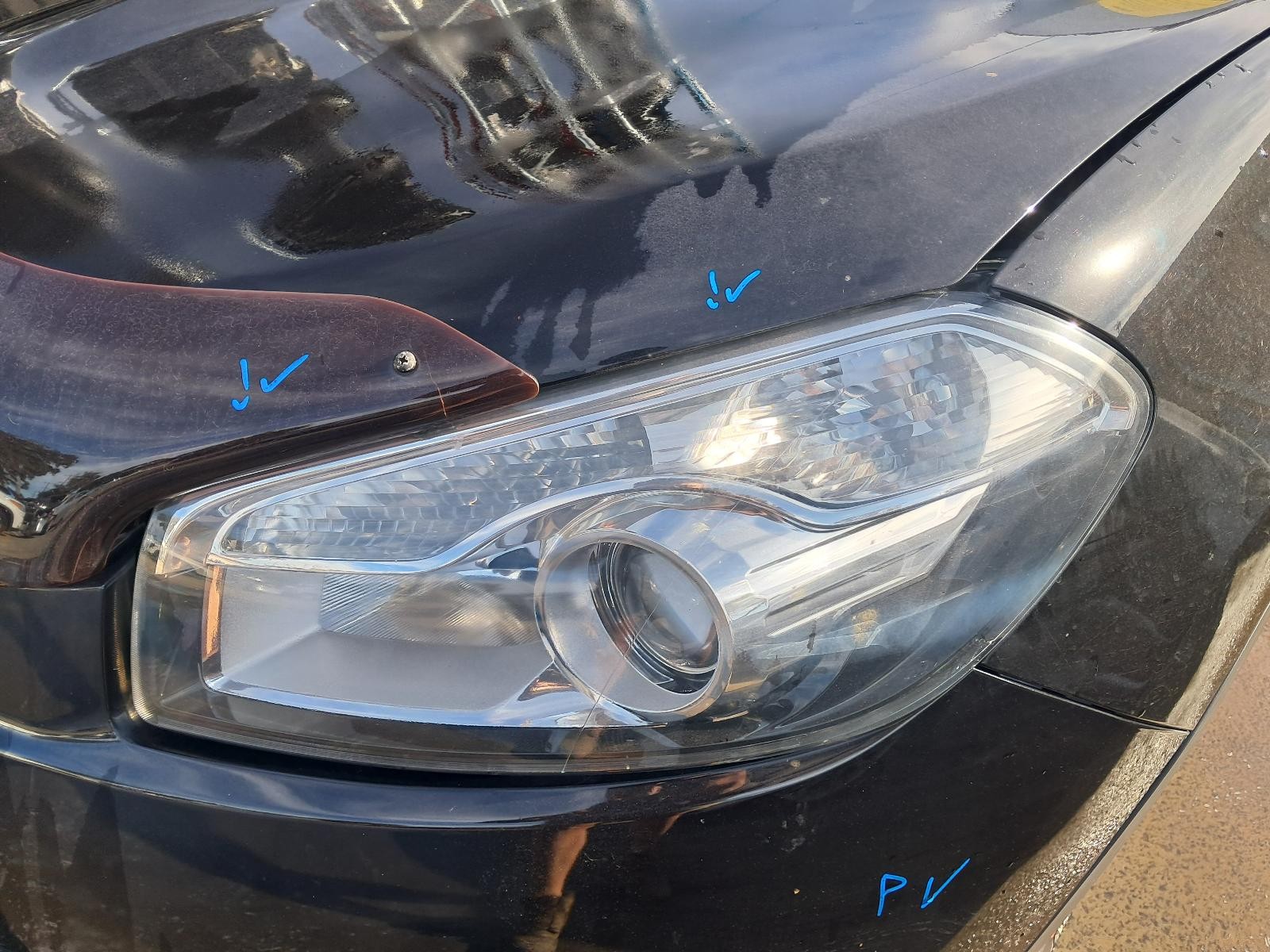 NISSAN DUALIS LEFT HEADLAMP J10, HALOGEN TYPE, 01/10-05/14 10 11 12 13 14