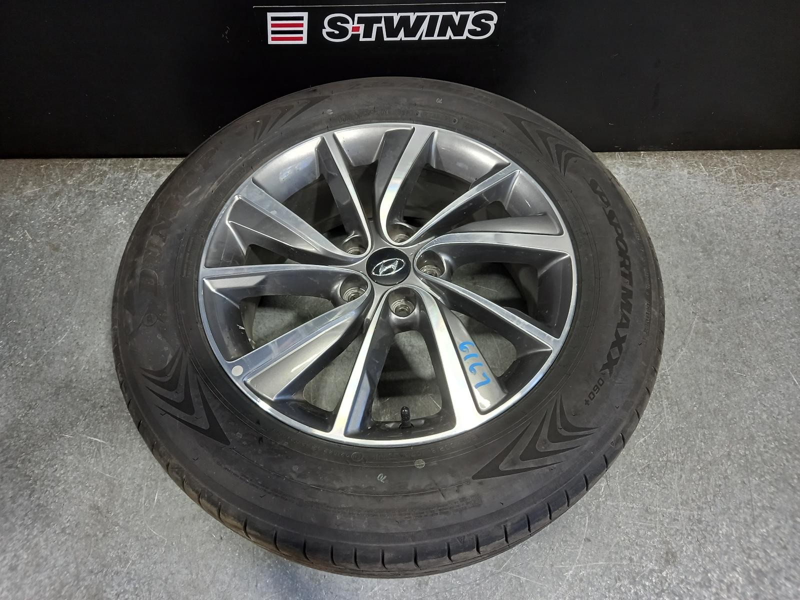 HYUNDAI SANTA FE WHEEL ALLOY FACTORY, 5 U SPOKE, 18X7.5IN, TM, 03/18-09/20 18 19