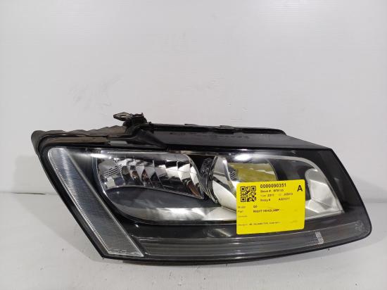 2011 Audi Q5 — Rigt Headlamp
