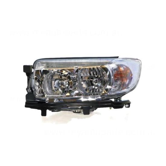 2007 Subaru Forester — Left Hand Headlight to suit 2007 Subaru Forester (Aug 2007 build). Aftermarket replacement unit in good working condition. Suitable for direct fitment. Ideal replacement for damaged or faded original headlight. Please confirm compatibility with your vehicle prior to purchase.