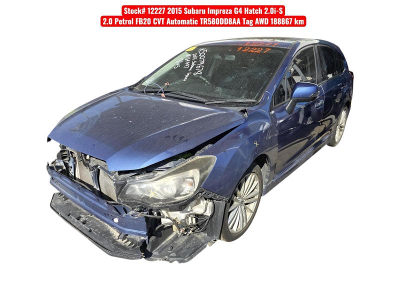 2015 Subaru Impreza — G4 2.0I-S Auto Petrol